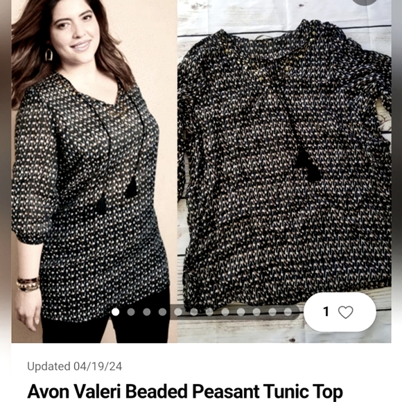 Plus size Top w/ Gold Studs & Black Tassels - Picture 12 of 17